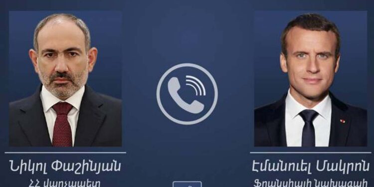Նիկոլ Փաշինյանը հեռախոսազրույց է ունեցել Էմանուել Մակրոնի հետ