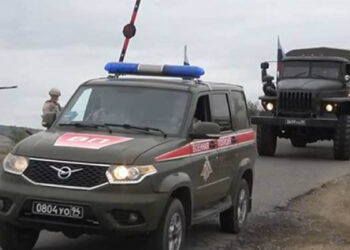 Ռուս խաղաղապահները Արցախում ապահովել են շինանյութի և շինտեխնիկայի անվտանգ տեղափոխումը