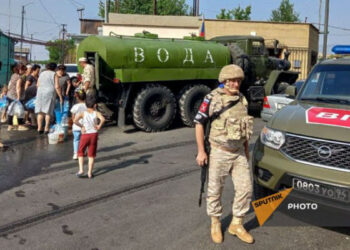 Արցախում ռուս խաղաղապահները խմելու ջրով են ապահովել ավելի քան 200 ընտանիքի