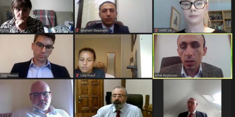 Արցախի պաշտոնյաները բարոնուհի Քերոլայն Քոքսի հետ քննարկել են ադրբեջանաթուրքական ագրեսիայի հետևանքով Արցախում ստեղծված հումանիտար իրավիճակը