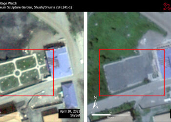 Ադրբեջանցիները հեռացրել են Շուշիի Կերպարվեստի թանգարանի պուրակի քանդակները. ահազանգում է Կովկասյան ժառանգության պաշտպանությունը