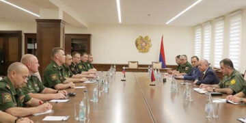 Արշակ Կարապետյանն ընդունել է բանակցությունների համար ՀՀ ժամանած ՌԴ ՊՆ ռազմական մասնագետներին