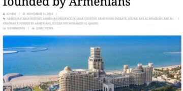 Ռաս էլ Խայմայը հիմնադրվել է հայերի կողմից. արաբ պատմաբան