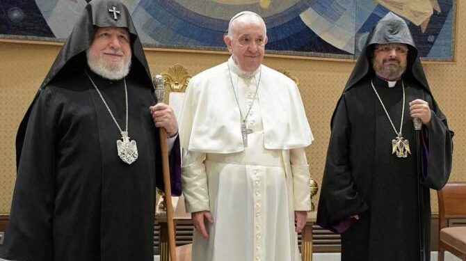 Ամենայն Հայոց Կաթողիկոսը Հռոմի Պապի հետ հանդիպմանը շեշտադրել է գերիների վերադարձի խնդիրը