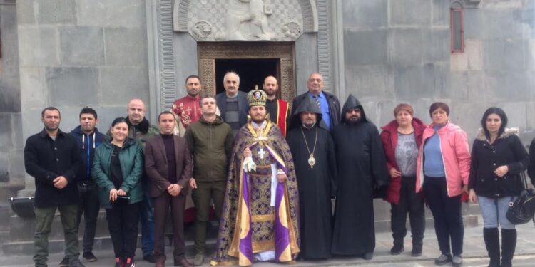 Սուրբ պատարագ Բերձորի Սուրբ Համբարձման եկեղեցում