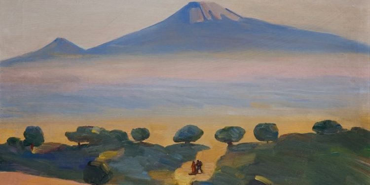 Արարատ լեռան նկարի դիմաց… հենց Արարատ լեռը